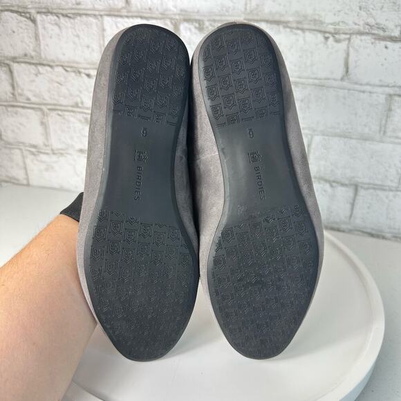 Birdies The Starling Loafers Leather Suede Slip On Neutral Minimal Gray Grey 6 - Picture 6 of 14
